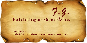 Feichtinger Graciána névjegykártya